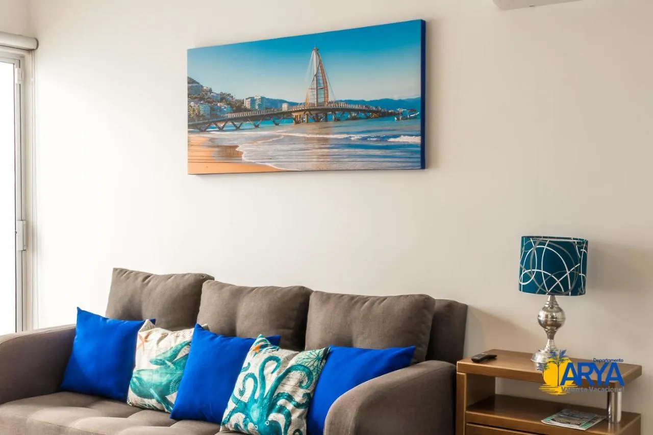 Disfruta Vallarta, Lindo Departamento, Gran Ubicacion Alberca, Nuevo Пуэрто-Вальярта Апартаменты